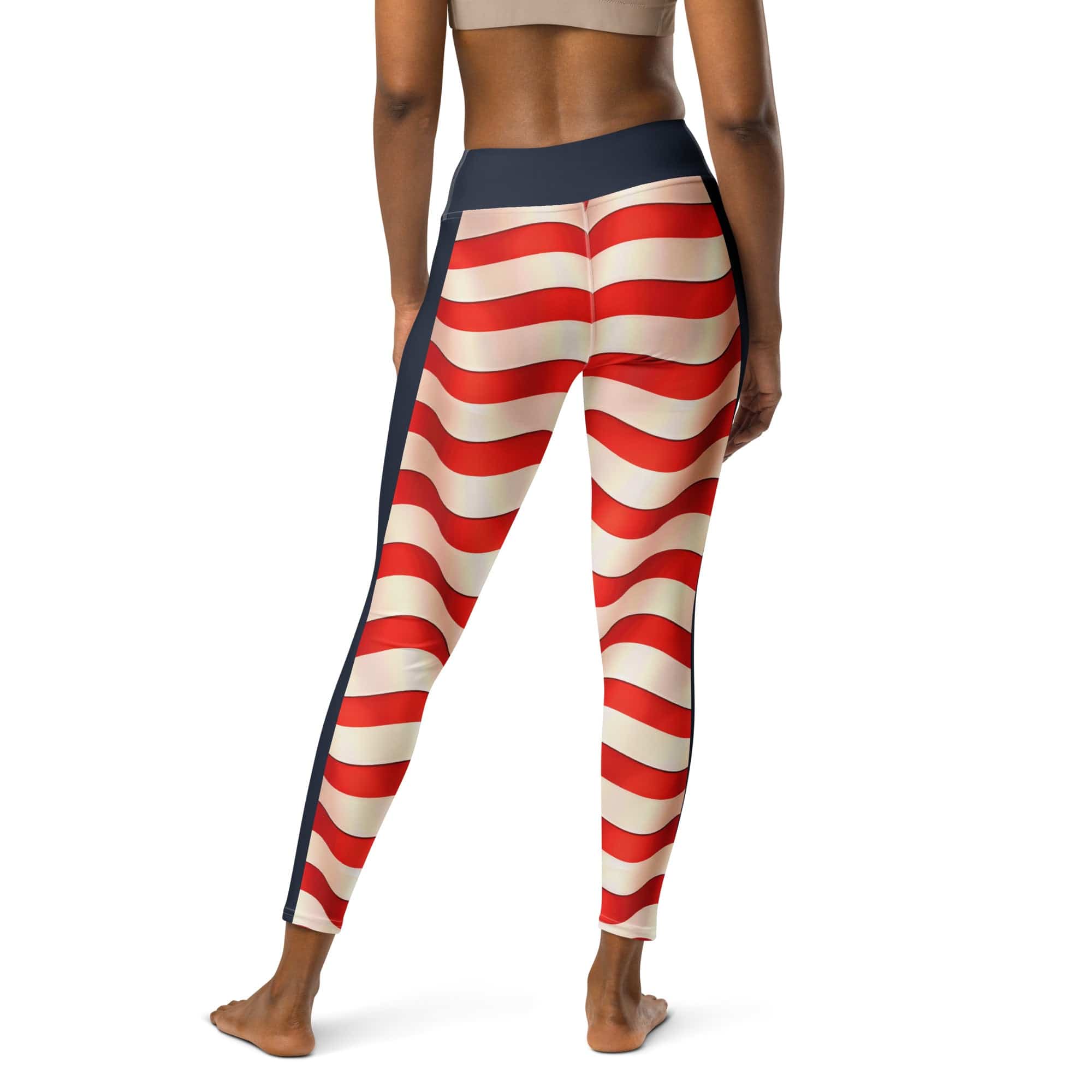 USA Flag Yoga Leggings