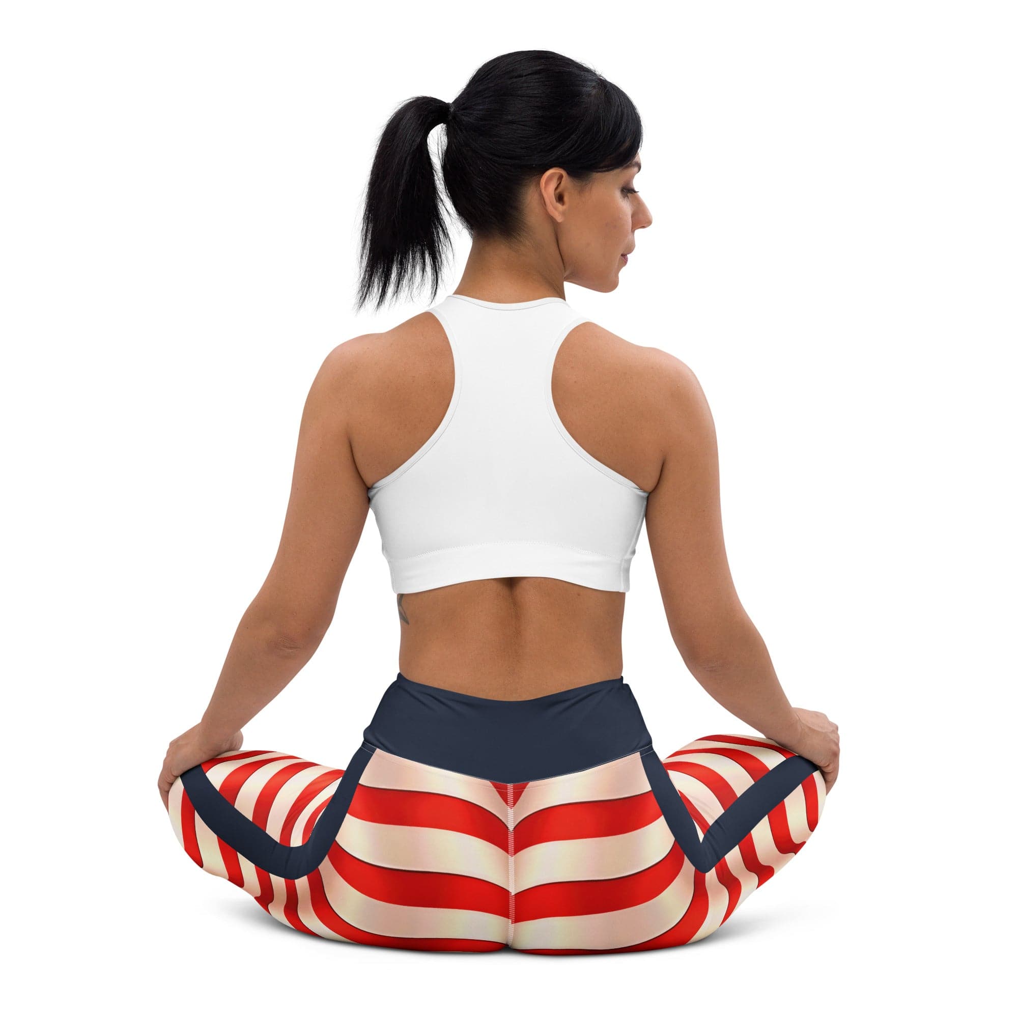 USA Flag Yoga Leggings