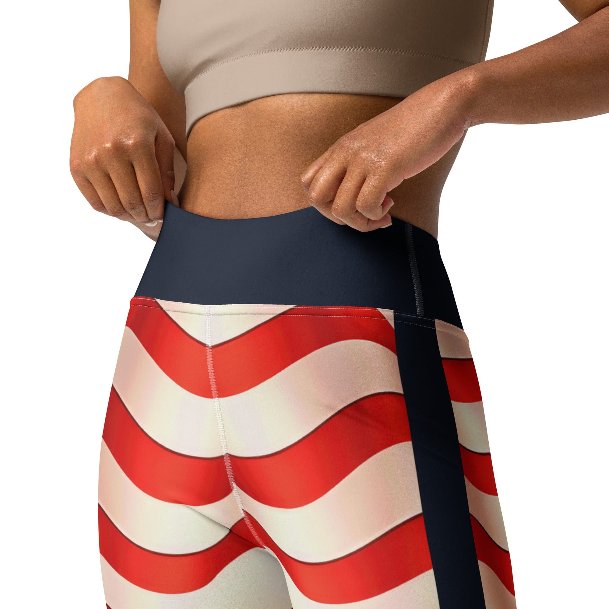 USA Flag Yoga Leggings