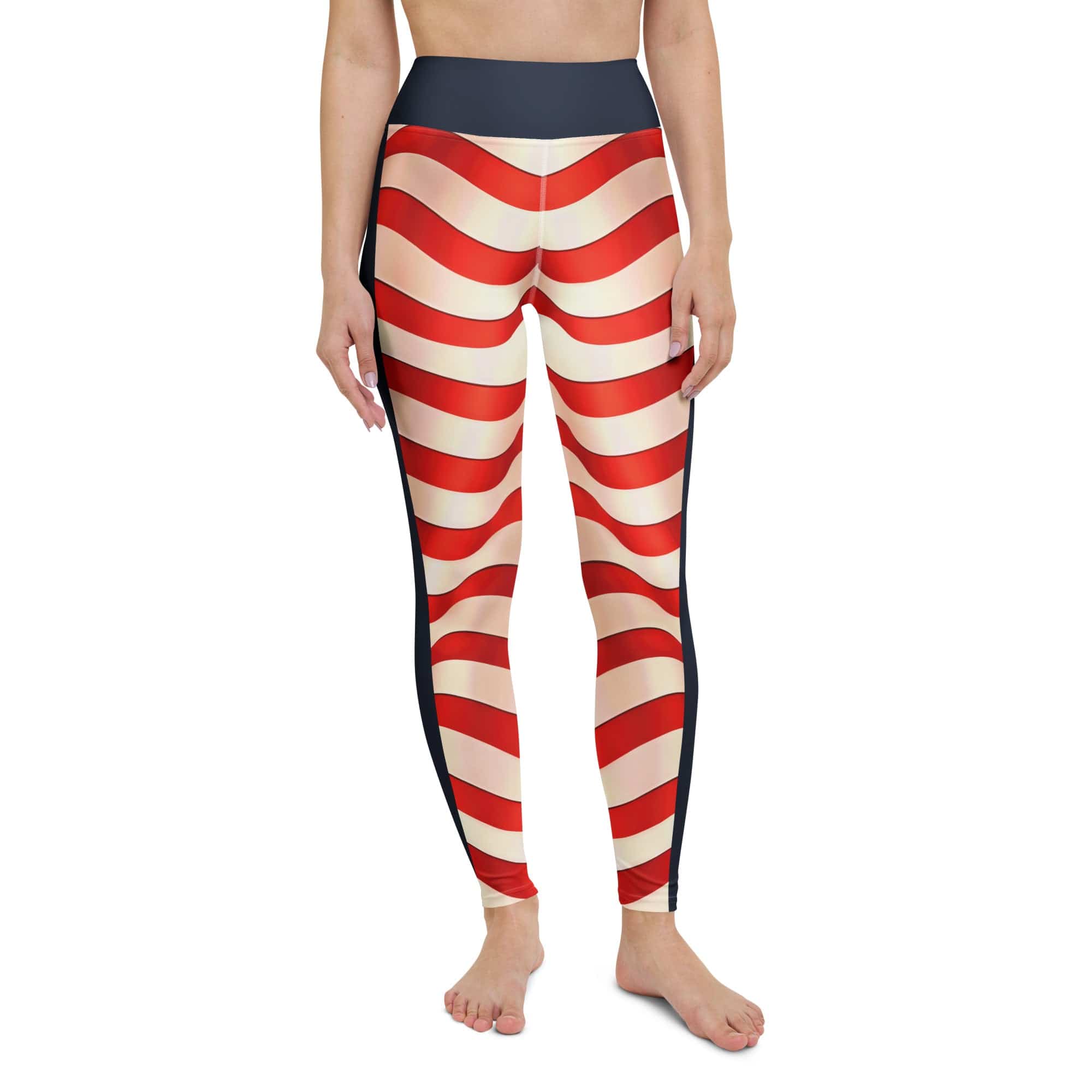 USA Flag Yoga Leggings