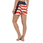 USA Flag Yoga Shorts
