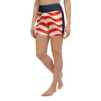 USA Flag Yoga Shorts