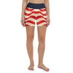 USA Flag Yoga Shorts