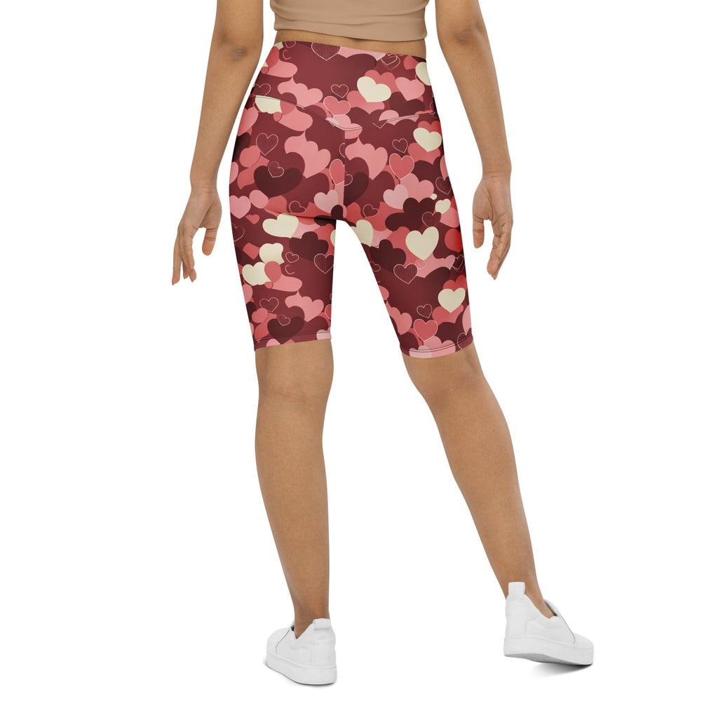 Valentine's Day Camo Biker Shorts