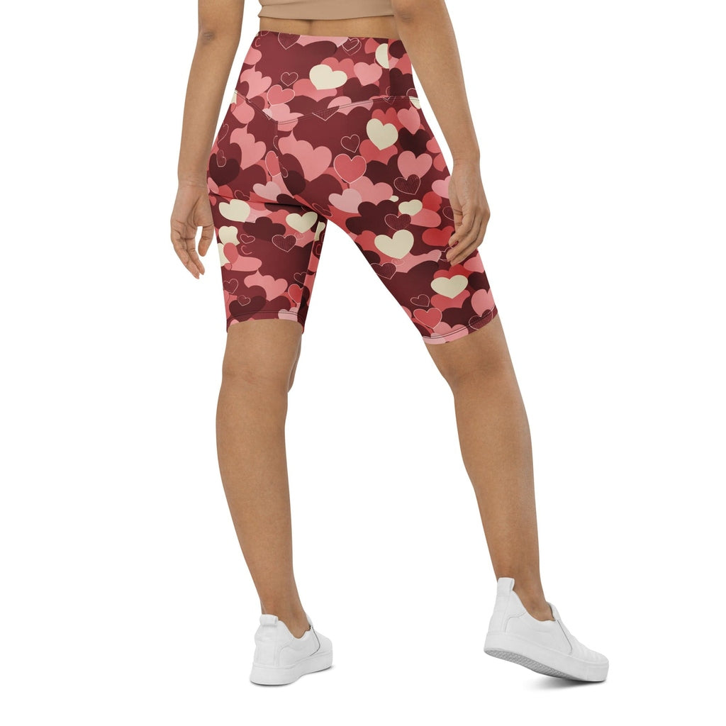 Valentine's Day Camo Biker Shorts