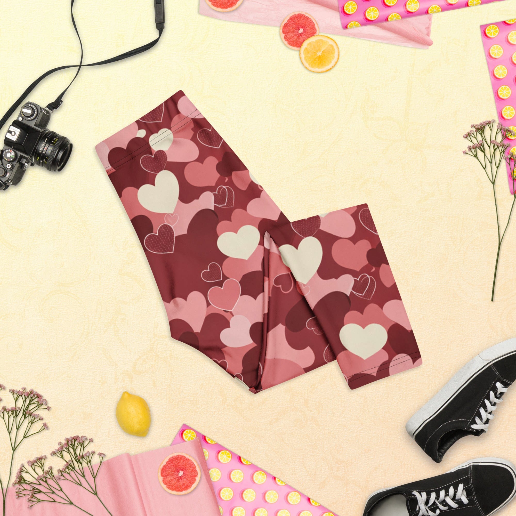 Valentine's Day Camo Capris