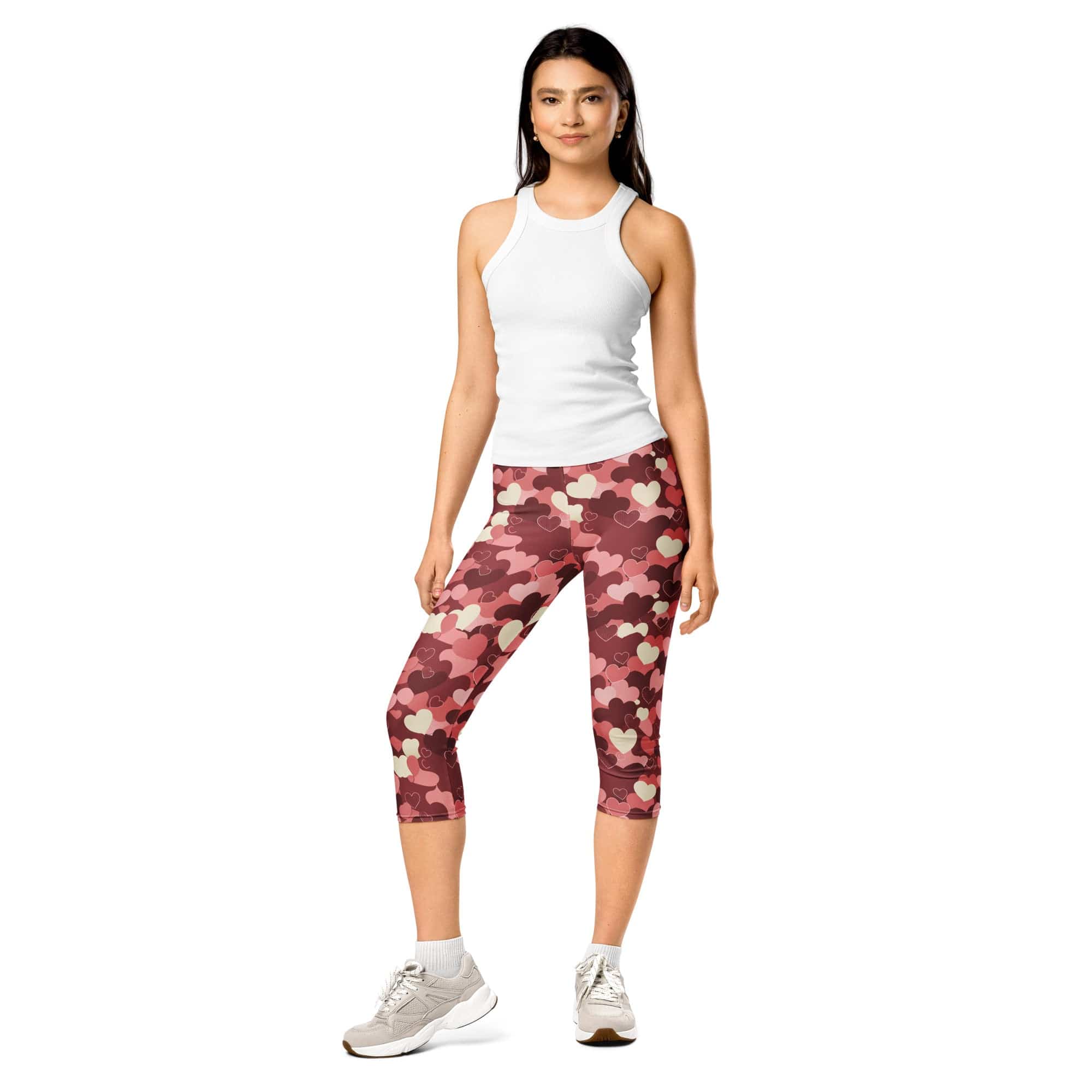 Valentine's Day Camo Capris