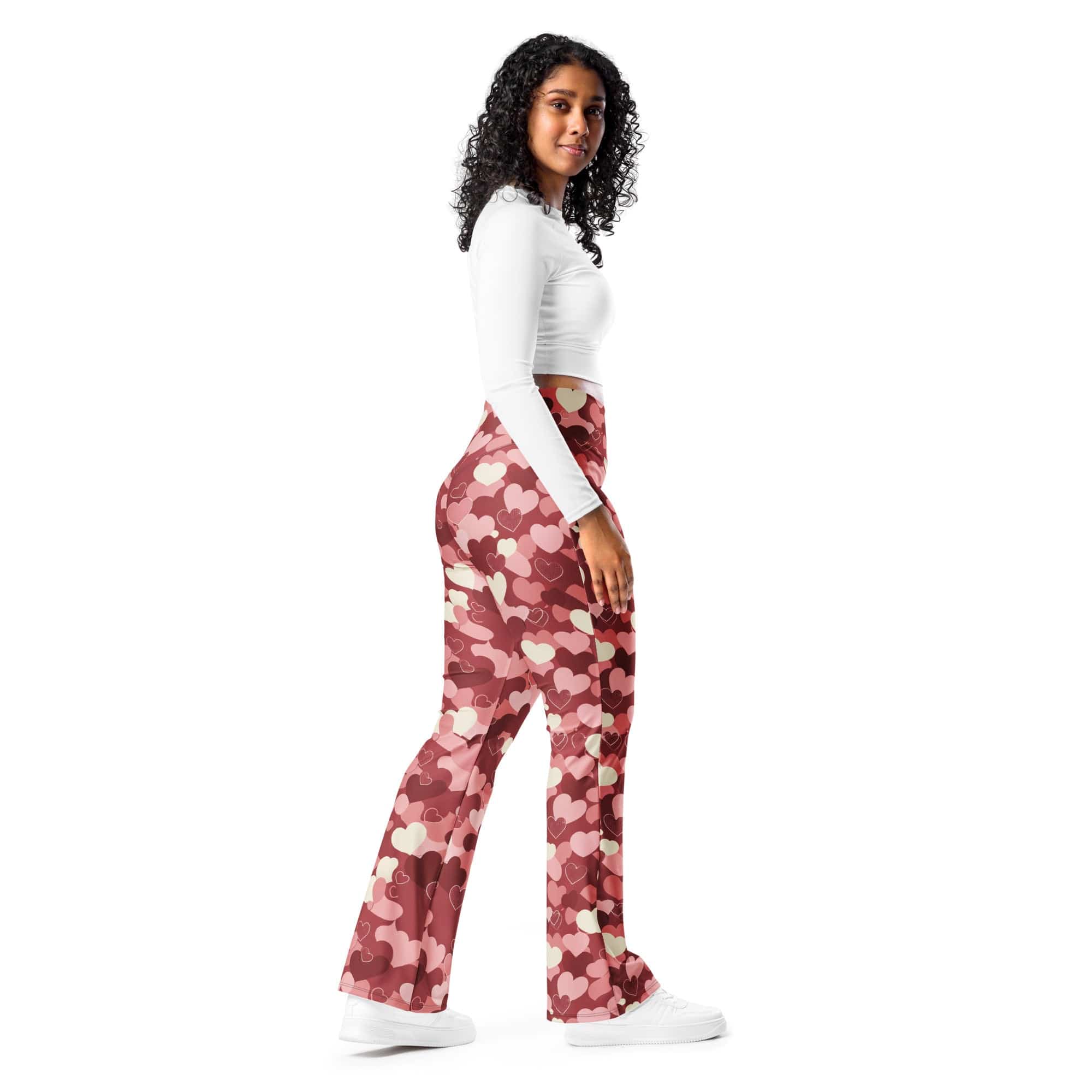 Valentine's Day Camo Flare Leggings