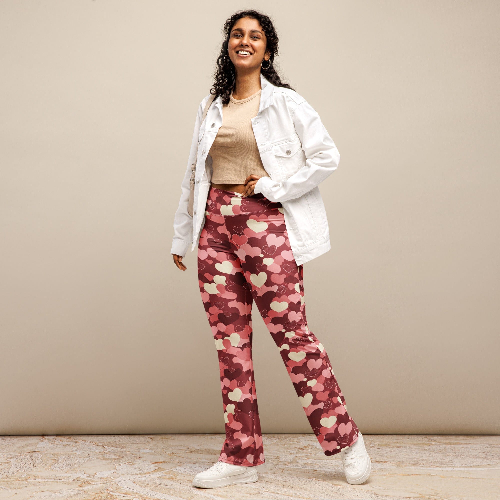 Valentine's Day Camo Flare Leggings
