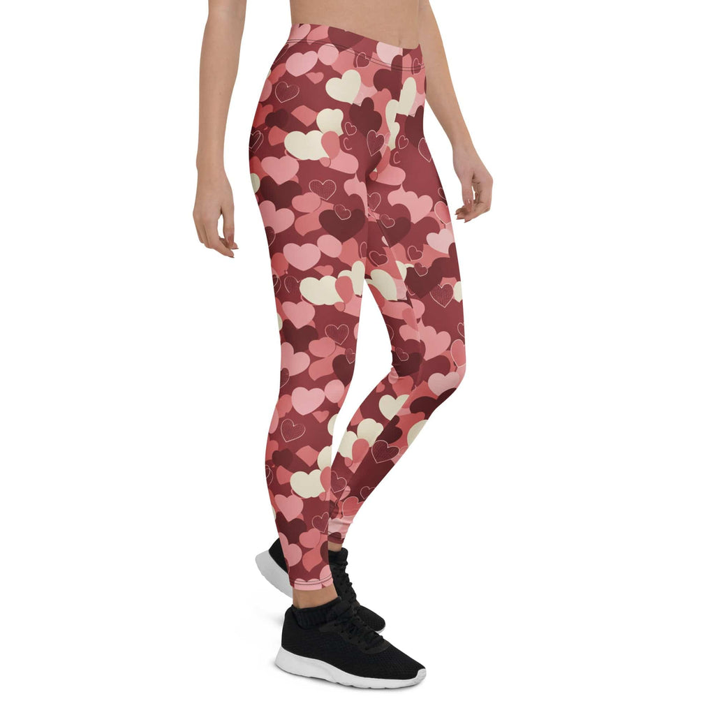Valentine's Day Camo Leggings