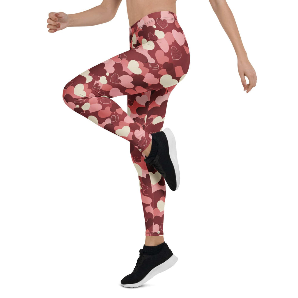 Valentine's Day Camo Leggings