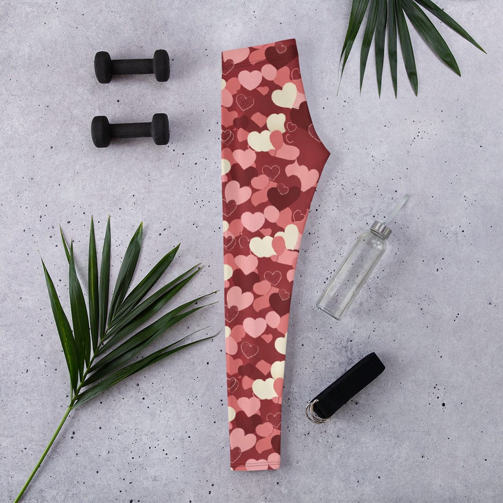 Valentine's Day Camo Leggings