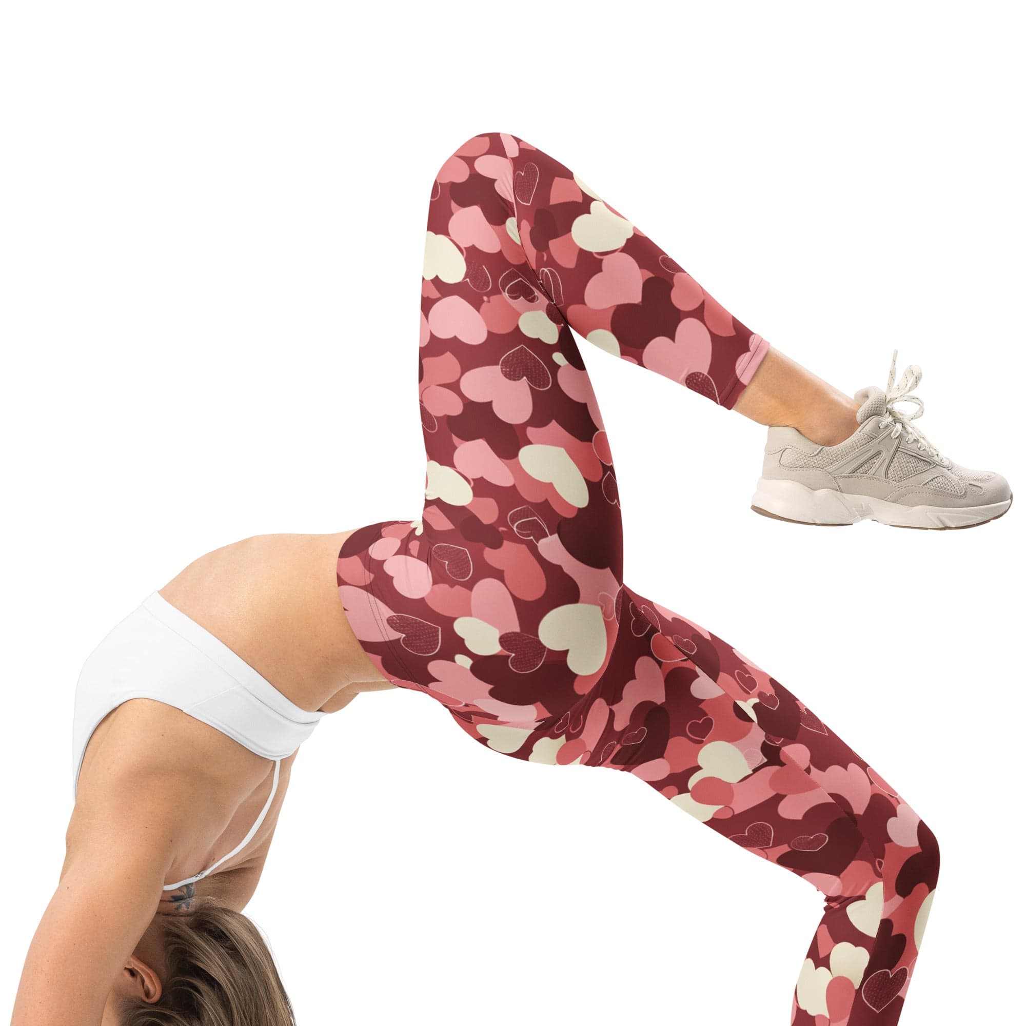 Valentine's Day Camo Leggings