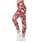 Valentine's Day Camo Leggings With Pockets