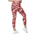 Valentine's Day Camo Leggings With Pockets