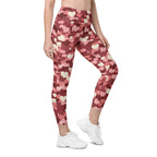 Valentine's Day Camo Leggings With Pockets