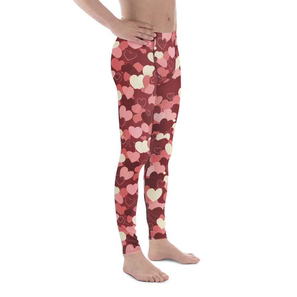Valentine's Day Camo Men's Leggings