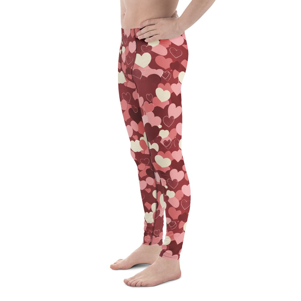 Valentine's Day Camo Men's Leggings