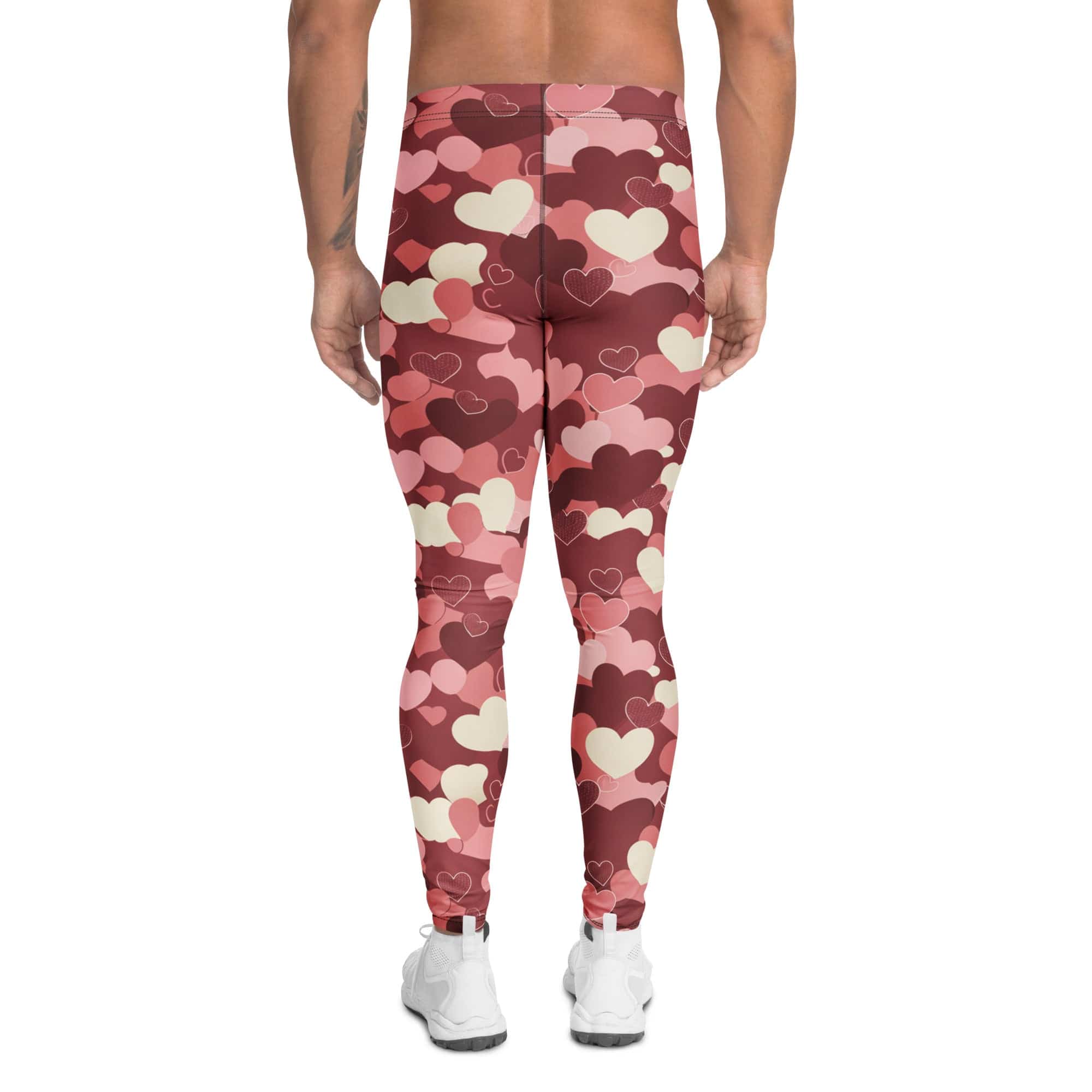 Valentine's Day Camo Men's Leggings