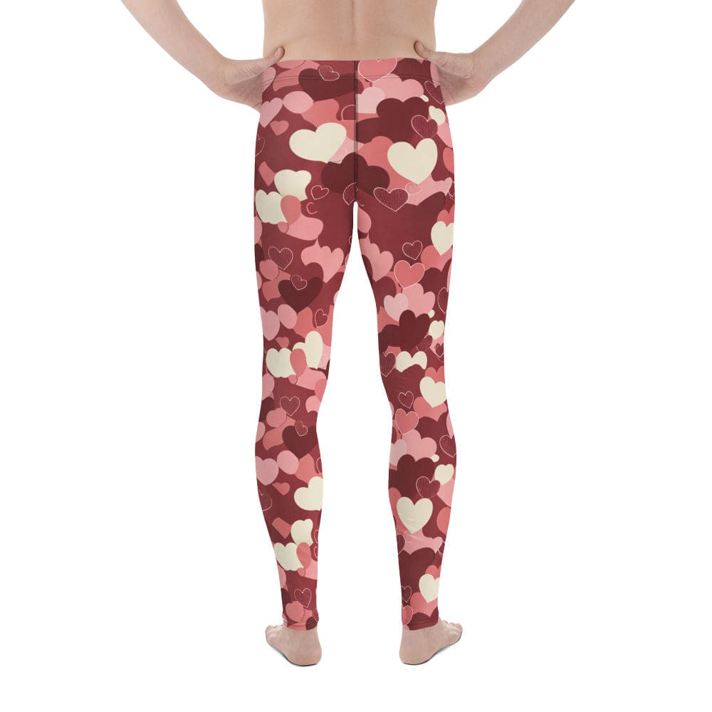 Valentine's Day Camo Men's Leggings