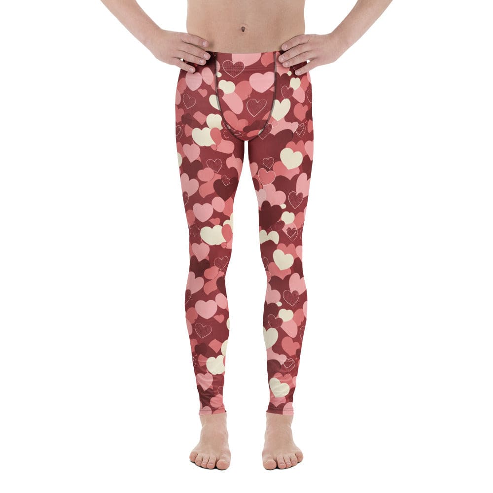 Valentine's Day Camo Men's Leggings