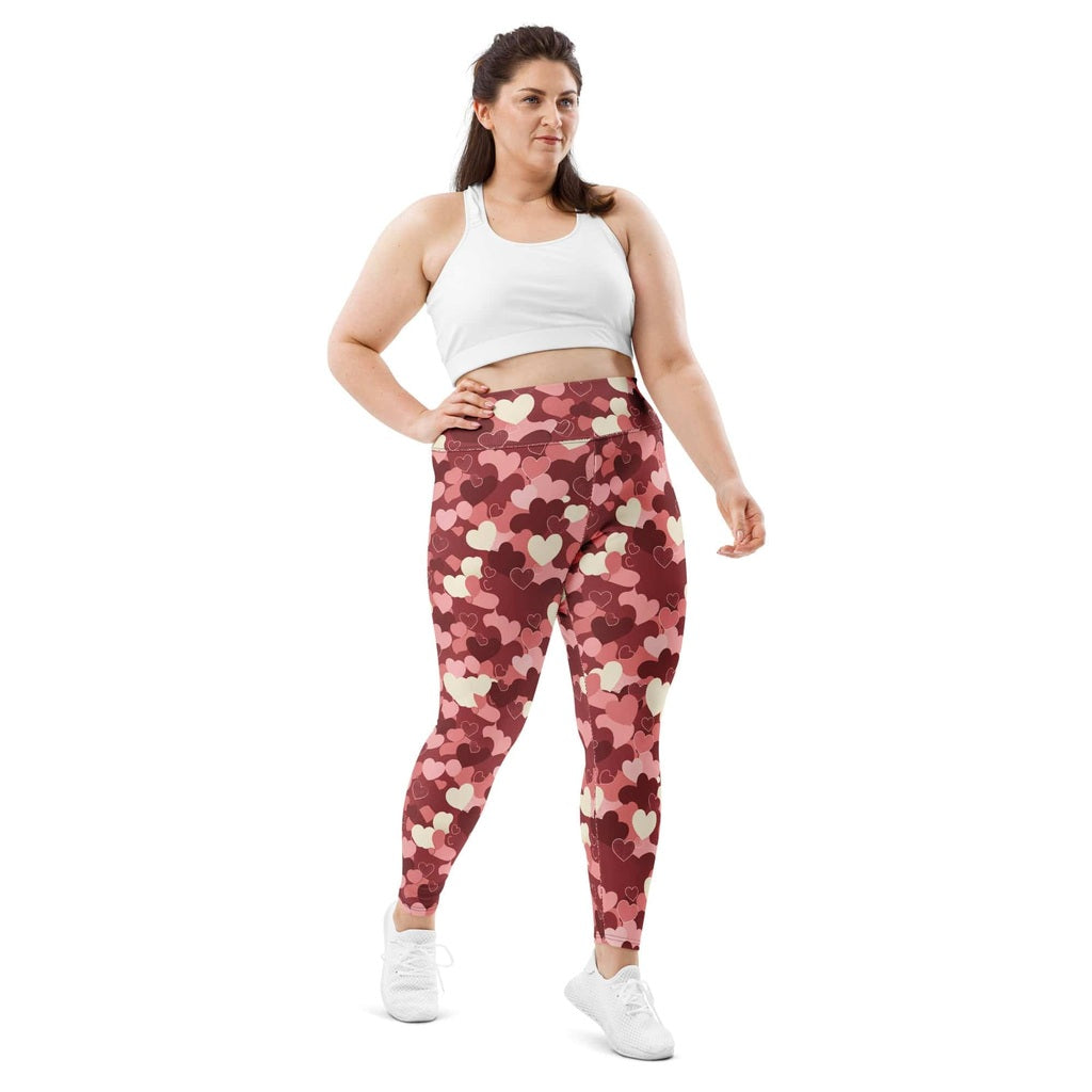Valentine's Day Camo Plus Size Leggings