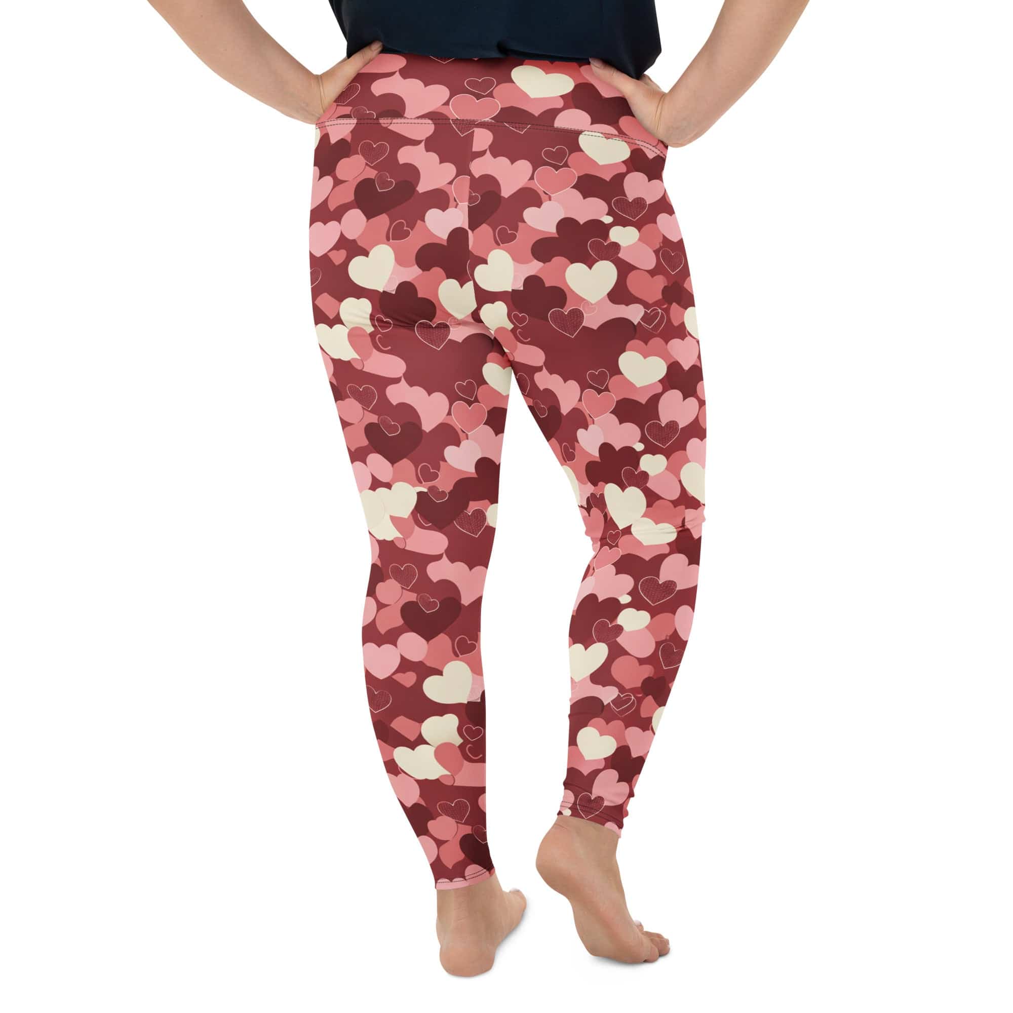 Valentine's Day Camo Plus Size Leggings