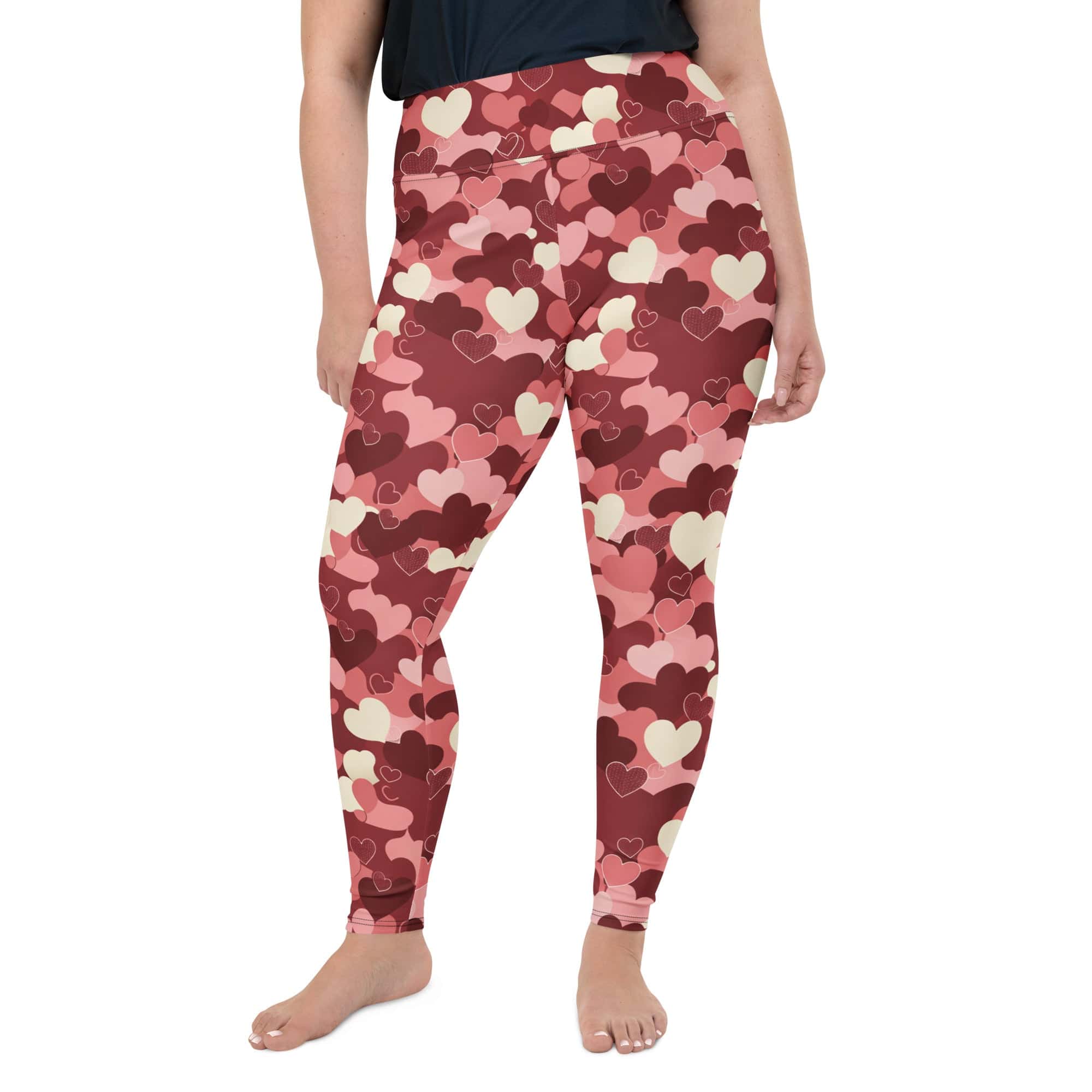 Valentine's Day Camo Plus Size Leggings