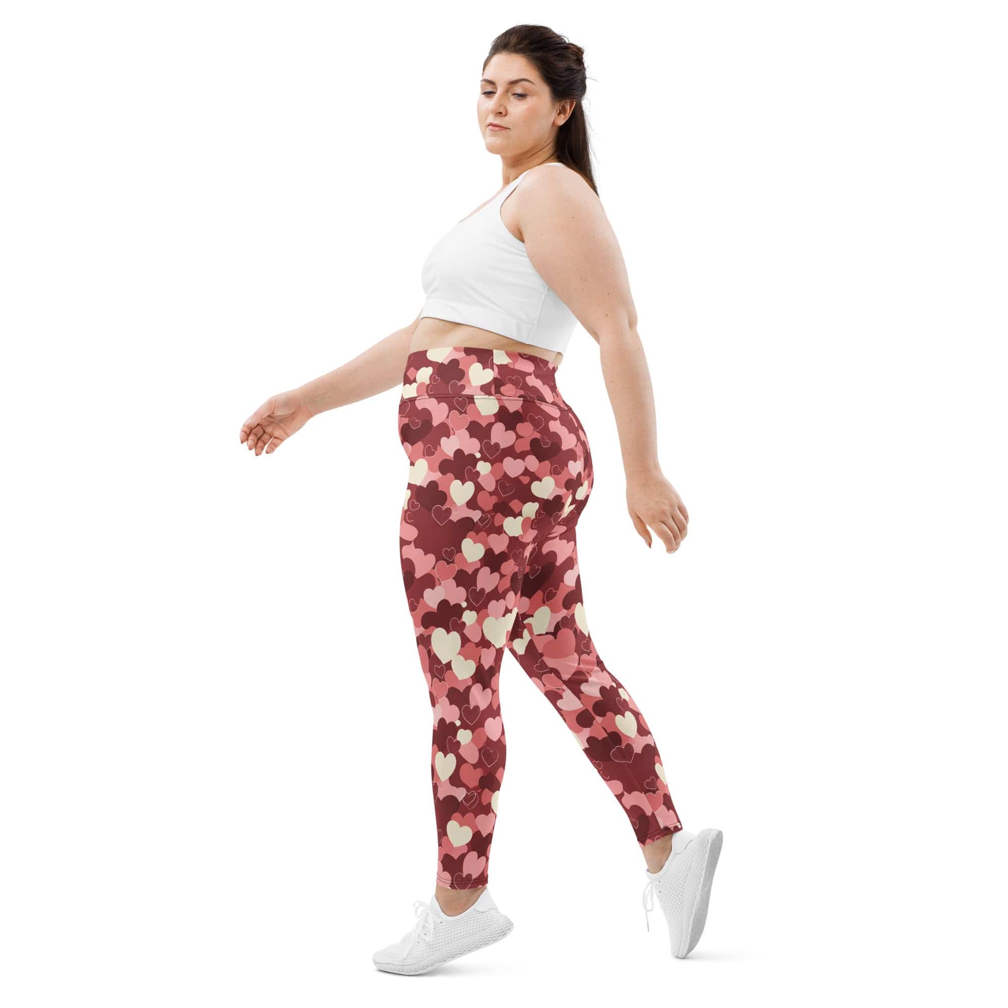 Valentine's Day Camo Plus Size Leggings