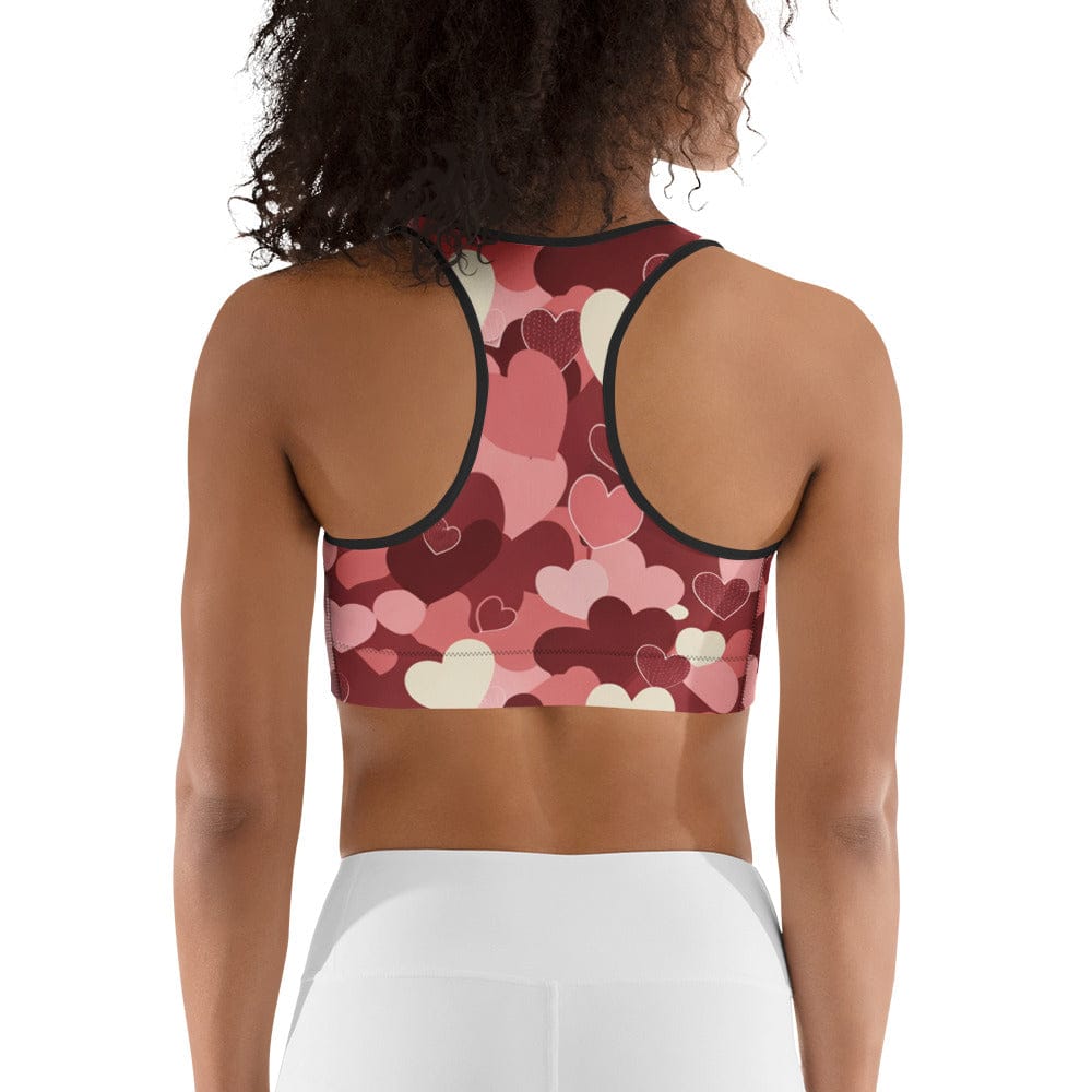 Valentine's Day Camo Sports Bra