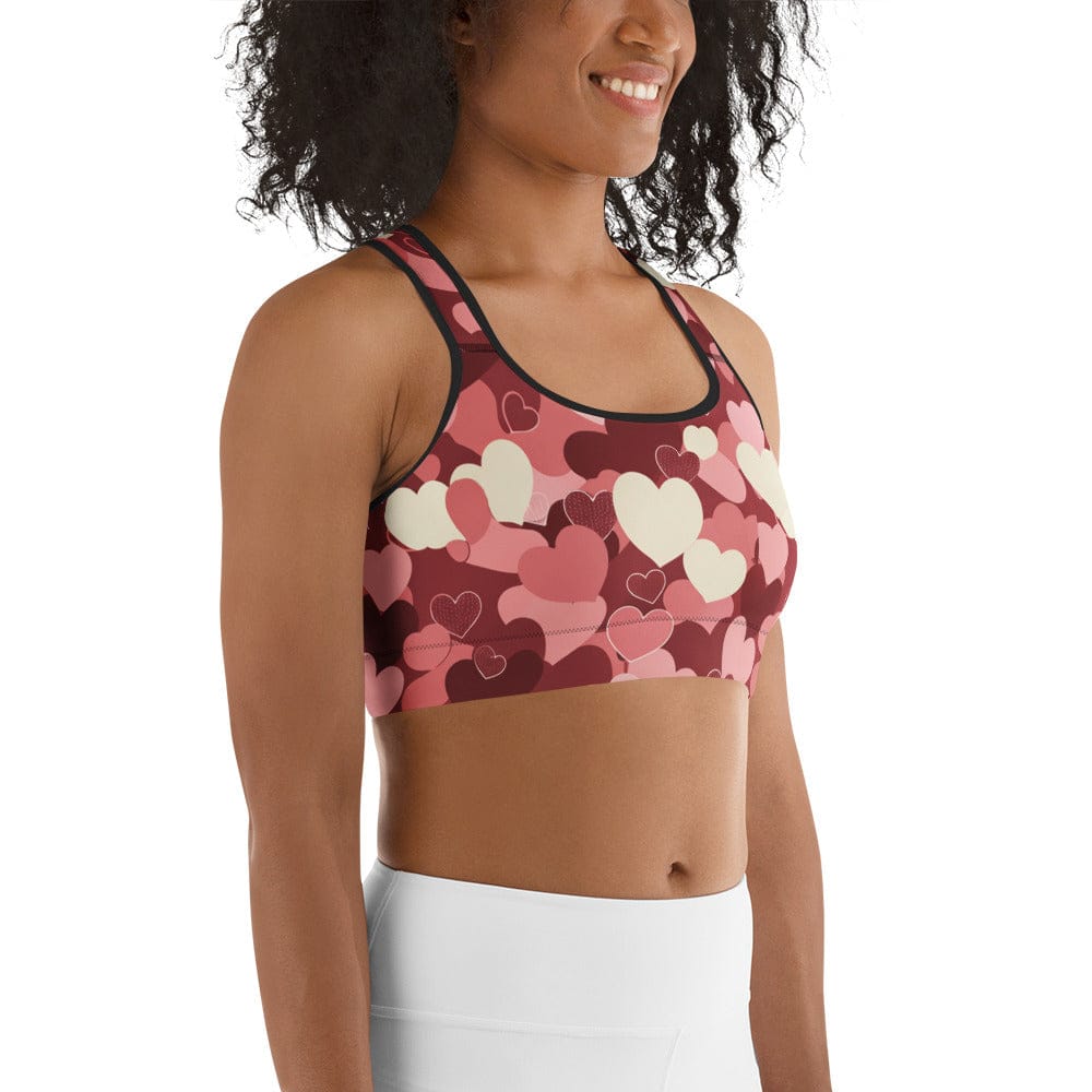Valentine's Day Camo Sports Bra
