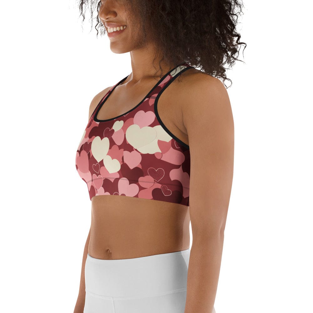 Valentine's Day Camo Sports Bra