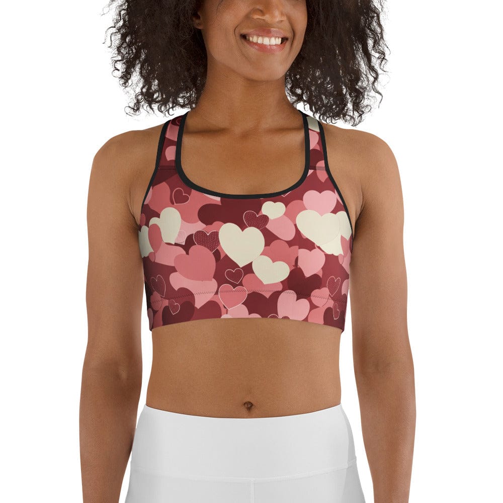 Valentine's Day Camo Sports Bra