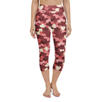 Valentine's Day Camo Yoga Capris
