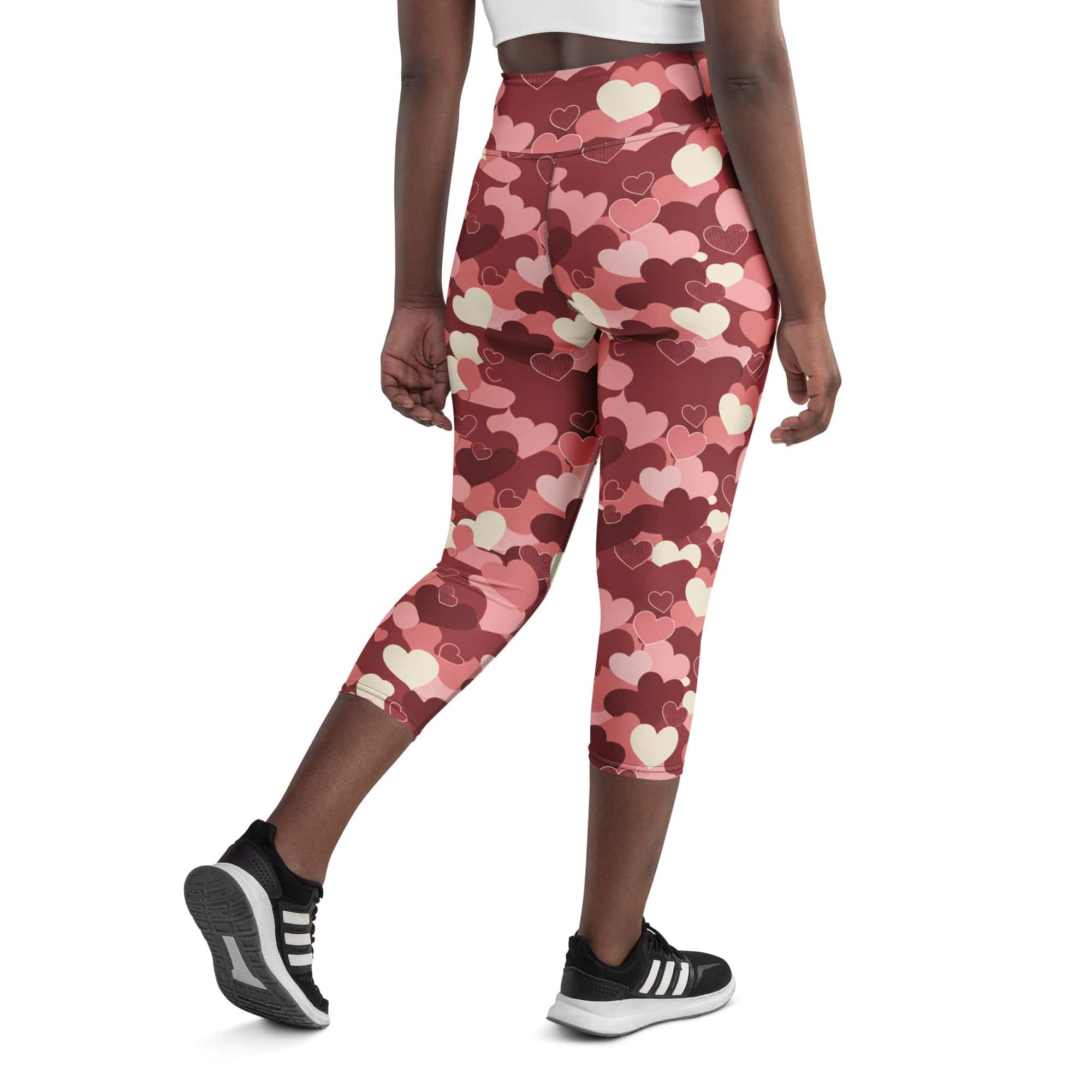 Valentine's Day Camo Yoga Capris