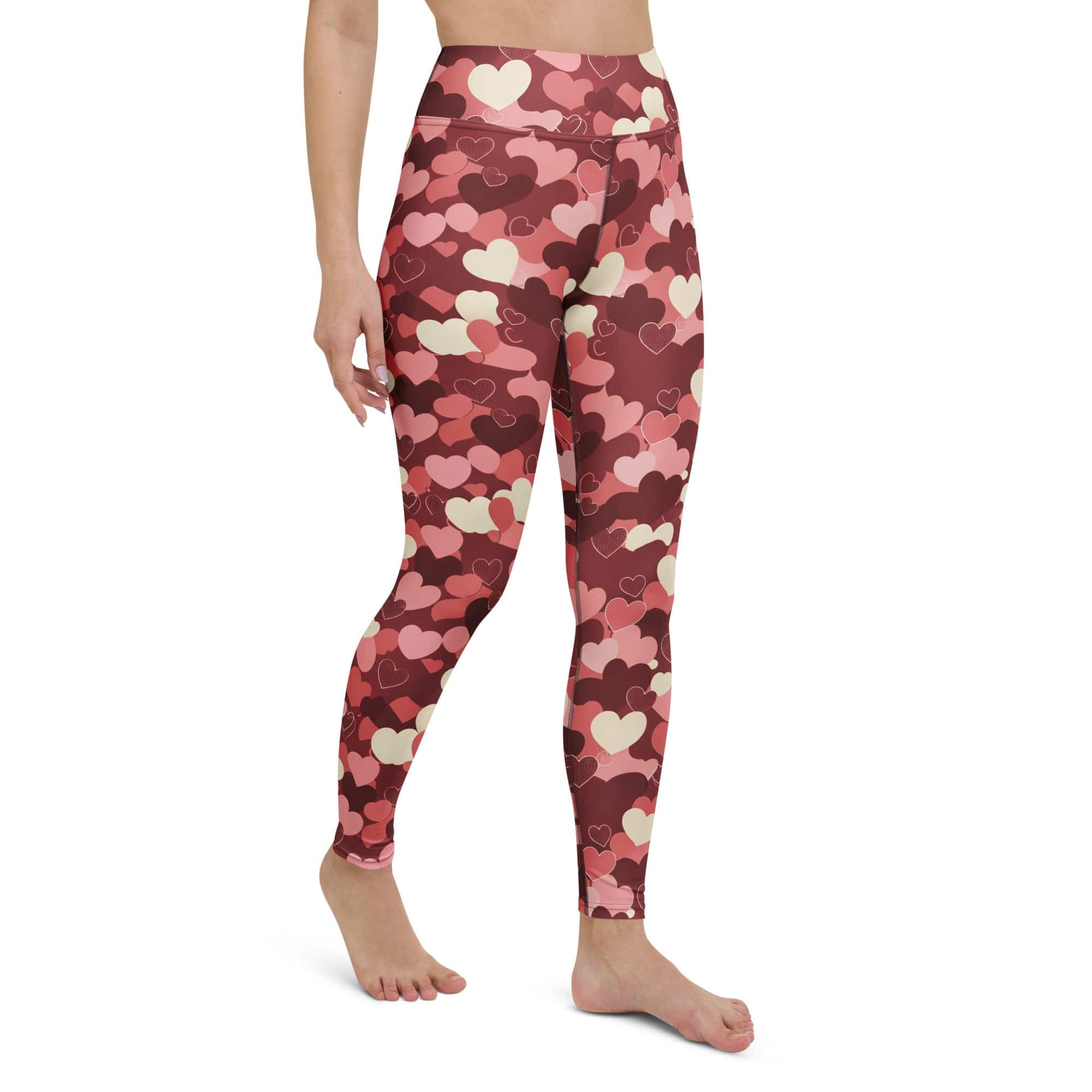 Valentine's Day Camo Yoga Leggings