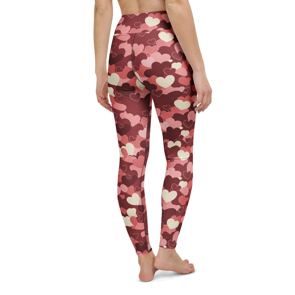 Valentine's Day Camo Yoga Leggings