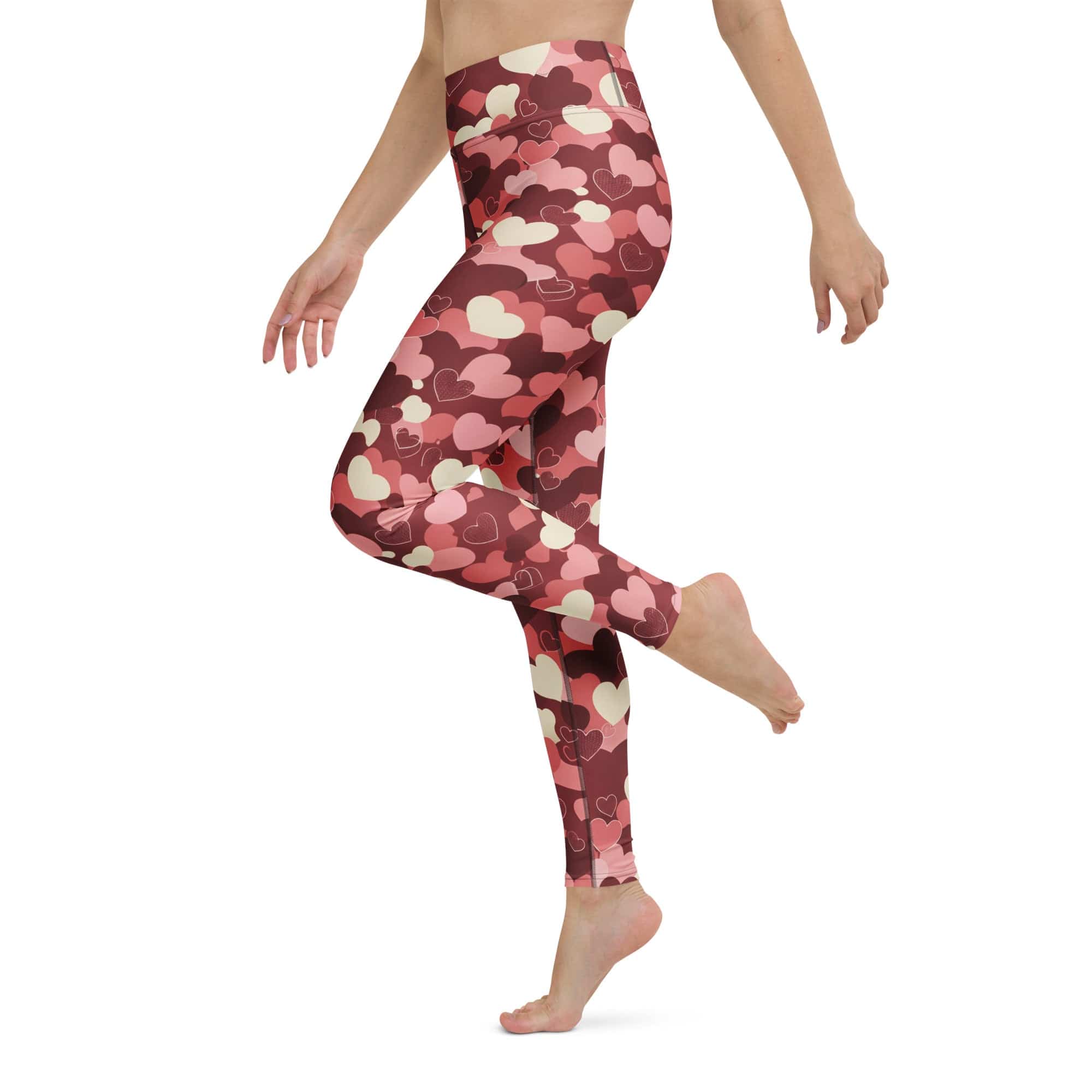 Valentine's Day Camo Yoga Leggings