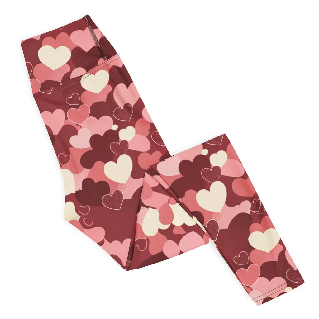 Valentine's Day Camo Yoga Leggings