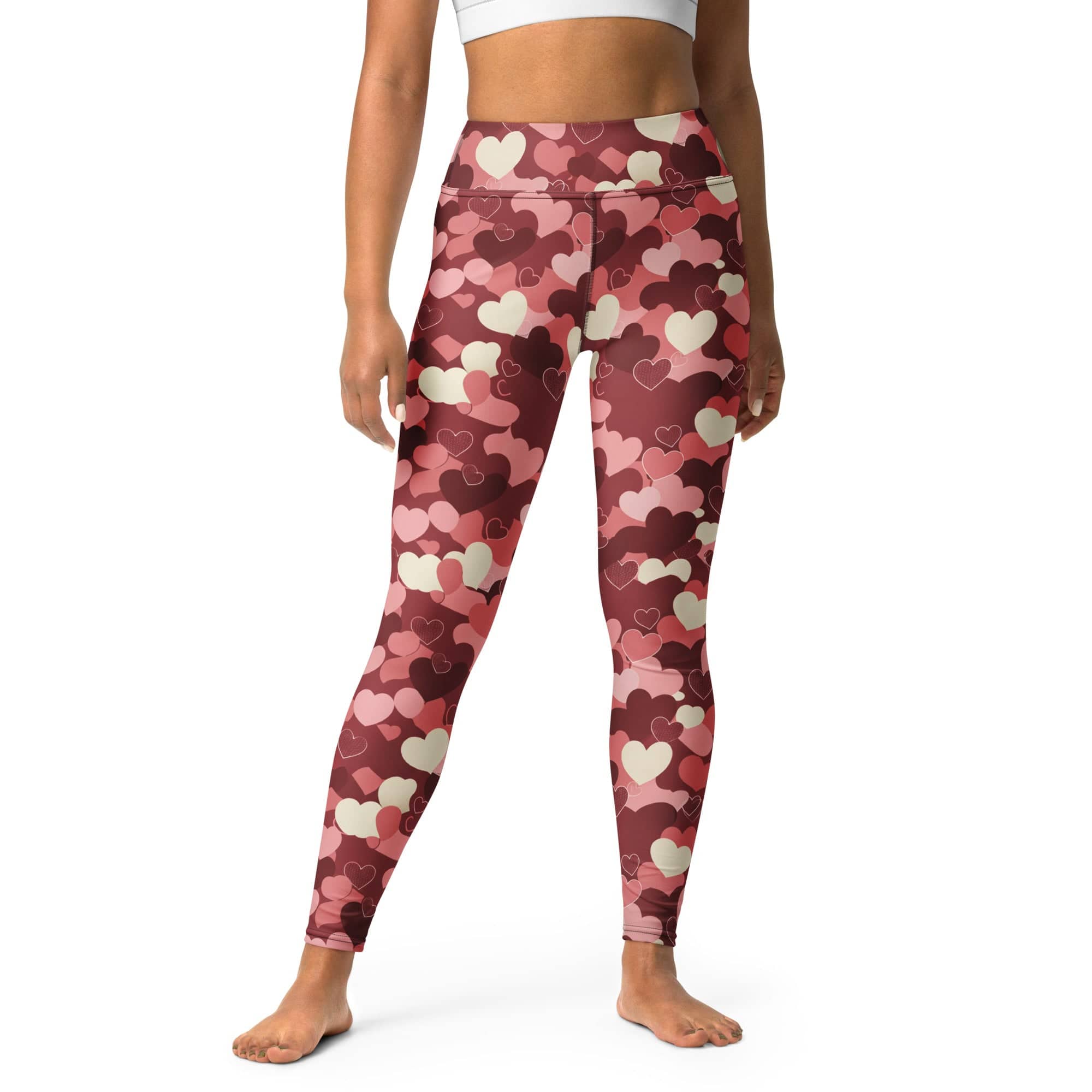 Valentine's Day Camo Yoga Leggings