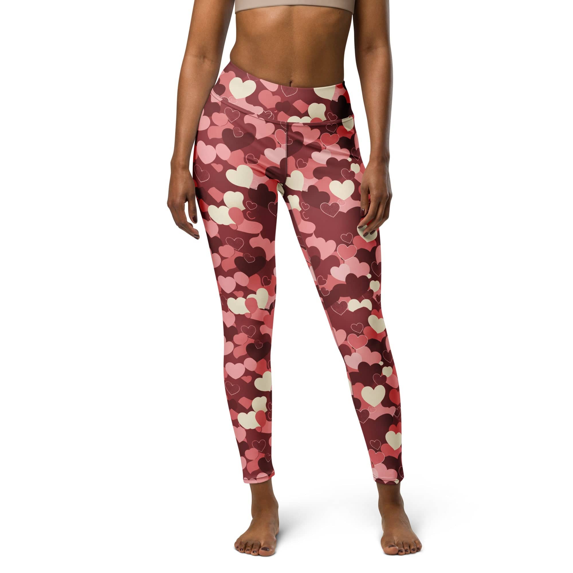 Valentine's Day Camo Yoga Leggings