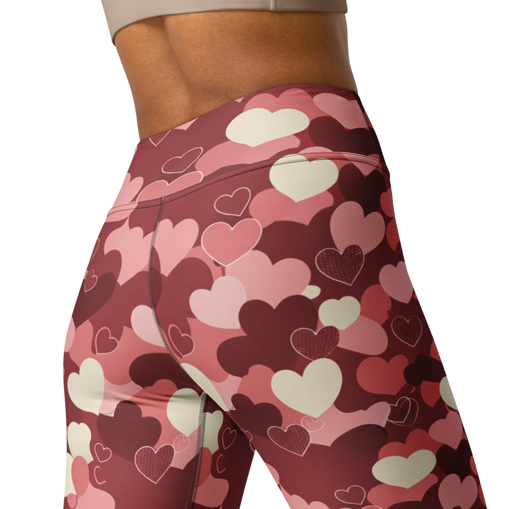 Valentine's Day Camo Yoga Leggings
