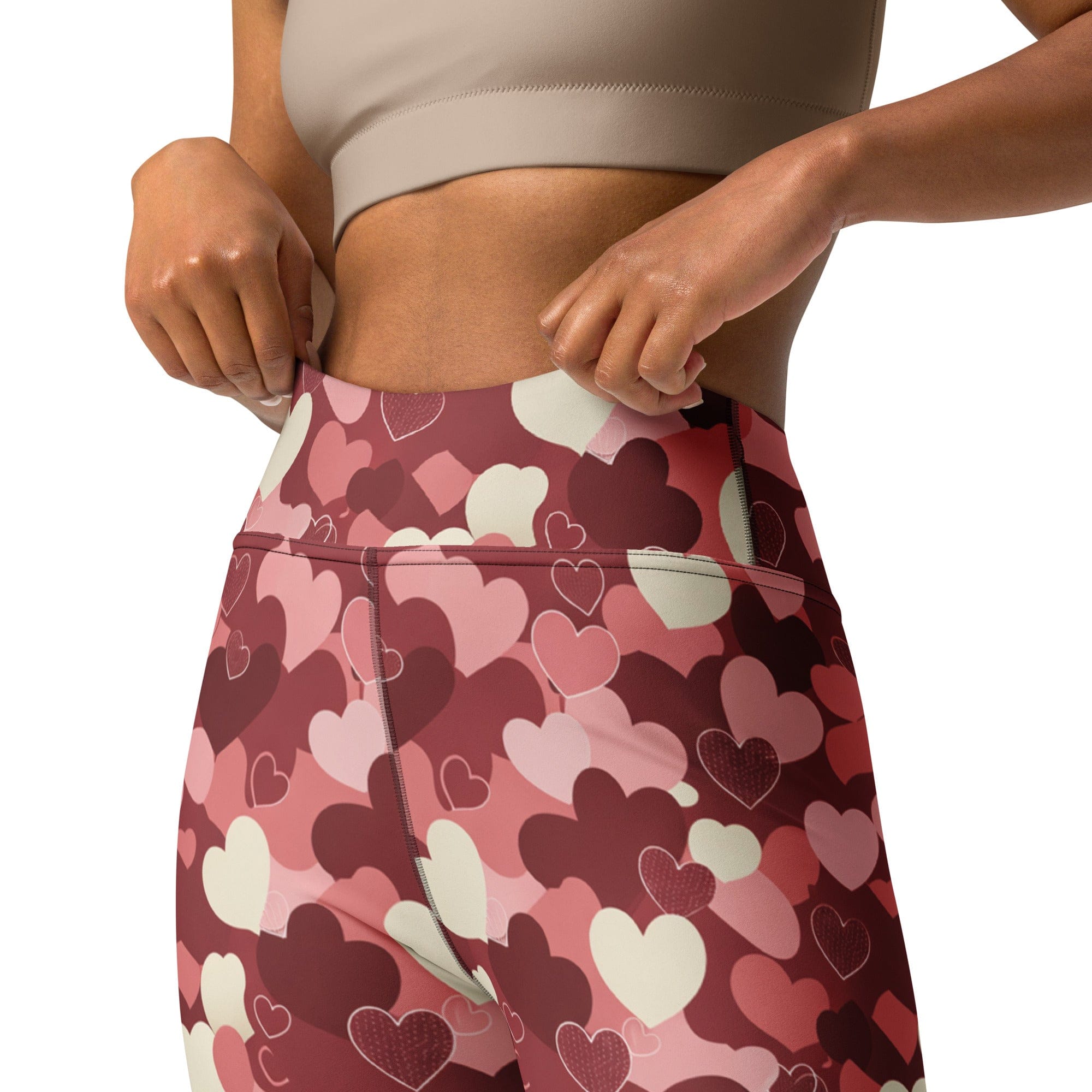 Valentine's Day Camo Yoga Leggings