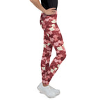 Valentine's Day Camo Youth Leggings