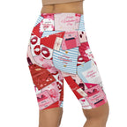 Valentine's Day Cards Biker Shorts