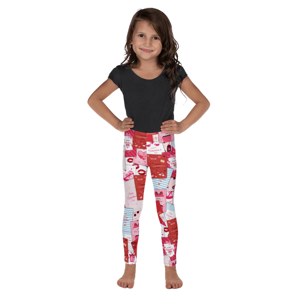 Valentine's Day Cards Kid's Leggings