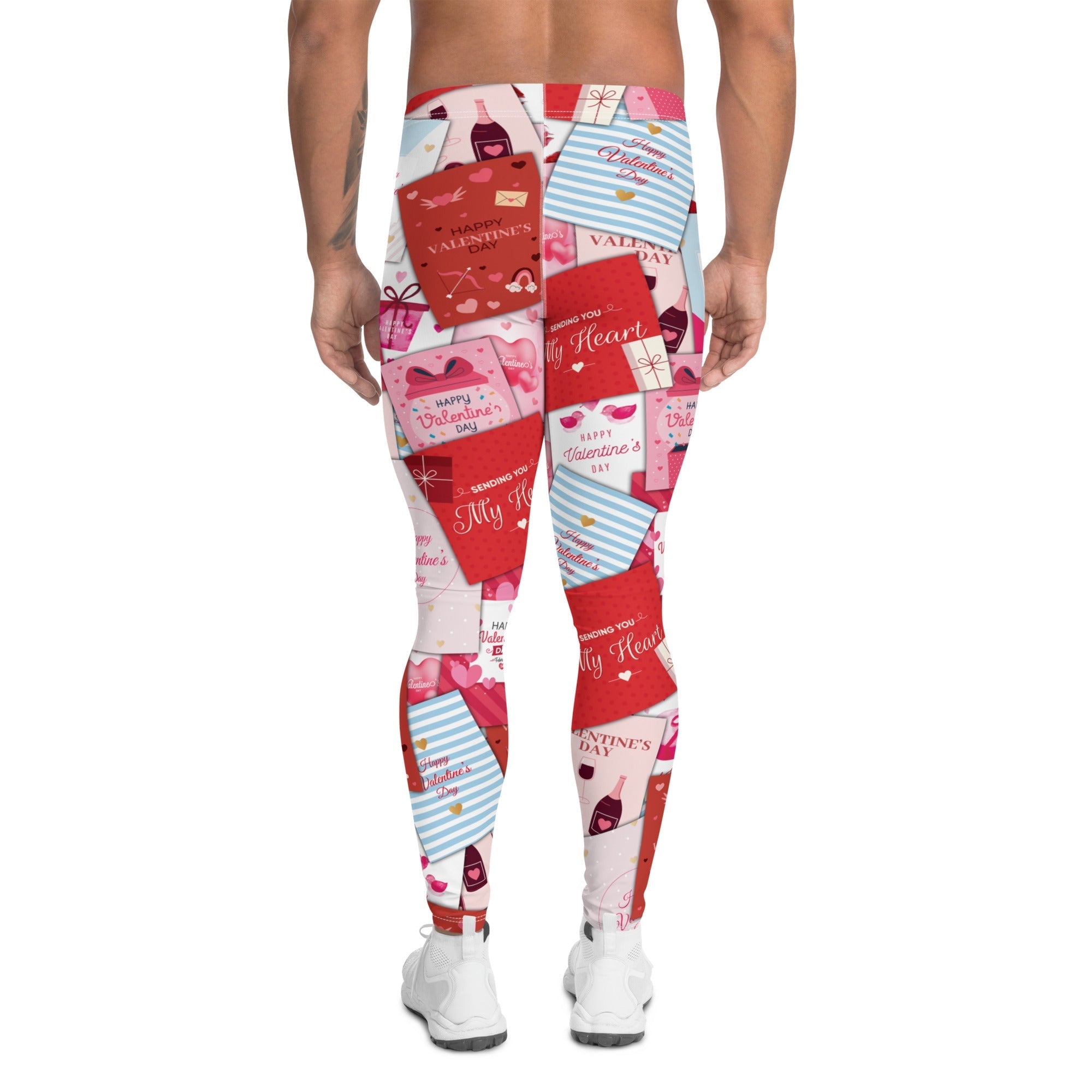 Valentine's Day Cards Men's Leggings