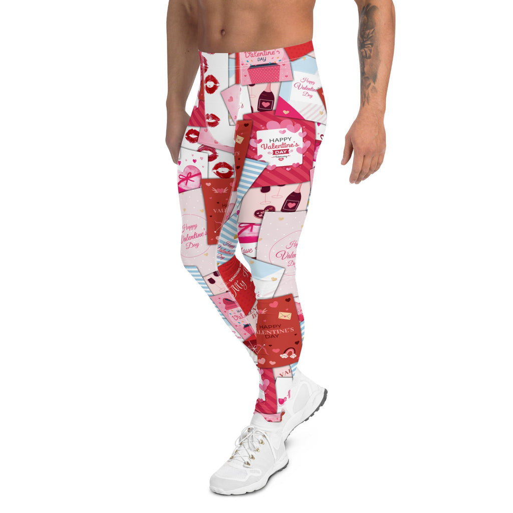 Valentine's Day Cards Men's Leggings