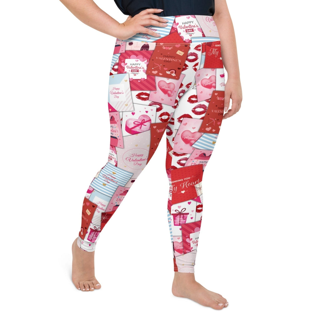 Valentine's Day Cards Plus Size Leggings