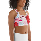Valentine's Day Cards Sports Bra